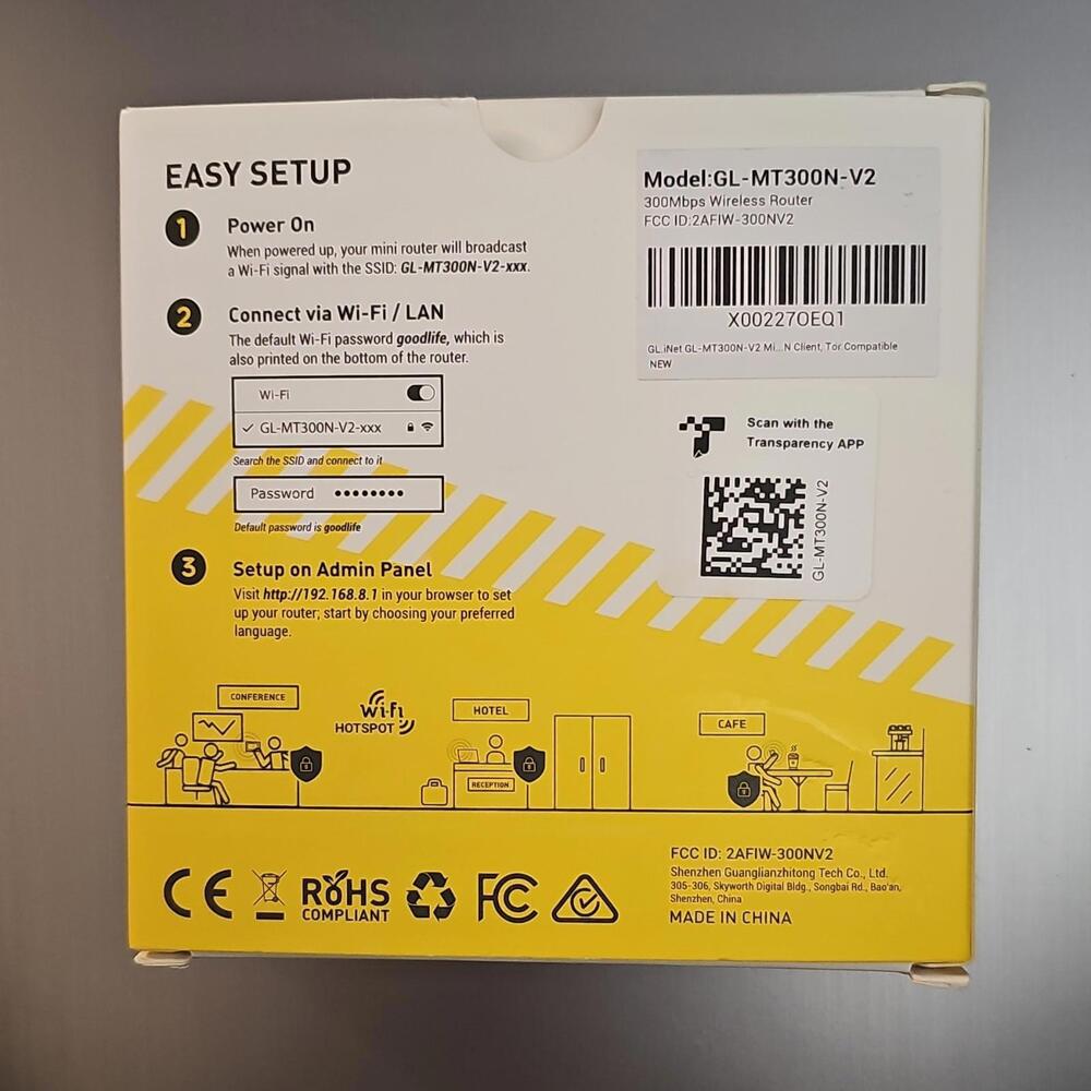 GL.iNet Mango Yellow Router Travel Friendly Flexible Power Powerful Open Source - Picture 2 of 4